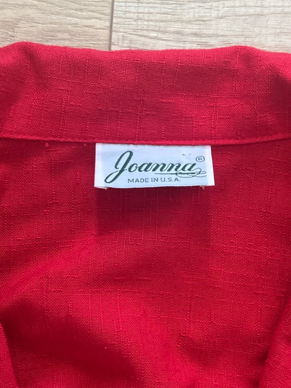 Vintage Linen Blend Red Single Button Blazer Tomato Red Lightweight Oversized - Picture 5 of 6